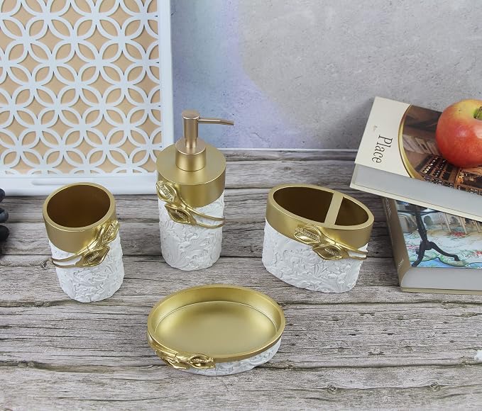 Hymmah Bathroom Accessories Set, Farmhouse Bathroom Decor, Contain Toothbrush - Image 5