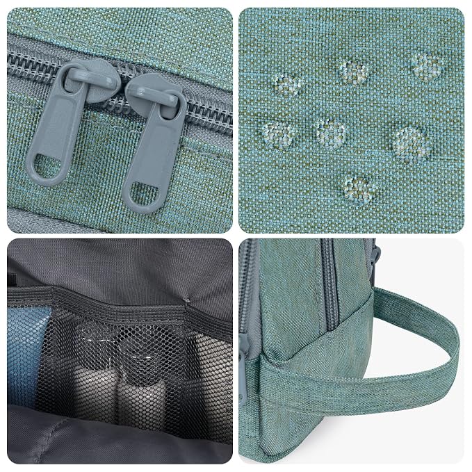 Toiletry Bag for Men Hanging Dopp Kit Water Resistant Shaving Bag Small - Image 4