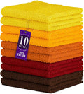 DecorRack 10 Pack 100% Cotton Wash Cloth, Luxurious Soft, 12 x 12 inch Ultra by DecorRack