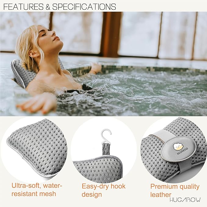 2-Pack Large Pillow for Hot Tub, and Chaise Lounge - Image 4
