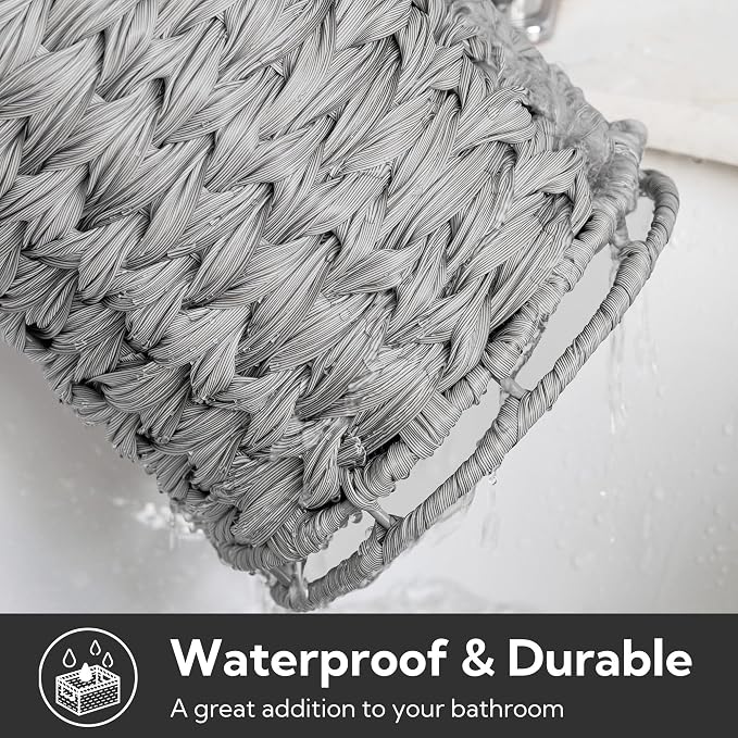 GRANNY SAYS Wicker Freestanding Toilet Paper Holder Stand - Image 8