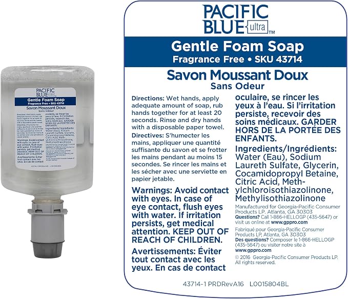 Georgia-Pacific Pacific Blue Ultra Manual Push Soap Dispenser - Image 5