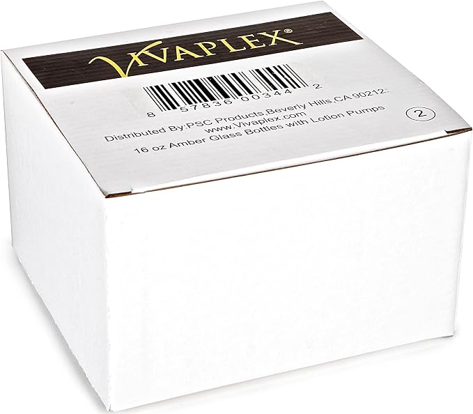 Vivaplex, 16 oz, Amber Glass Bottles - Image 2