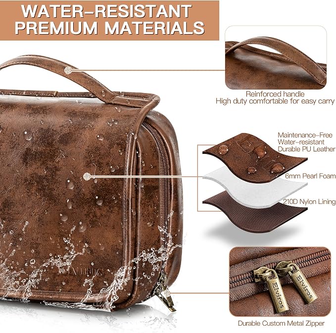 Elviros Hanging Travel Toiletry Bag Gift - Image 3