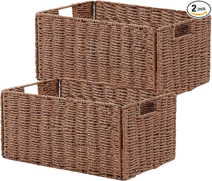 Vagusicc Wicker Storage Basket, Small Storage Baskets by Vagusicc