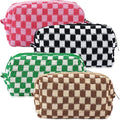 ZLFSRQ 4Pcs Checkered Pencil Case Cute Pencil Pouch by ZLFSRQ