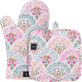 Oven Gloves Heat Resistant Potholder Set Oven Gloves by BONTHEE