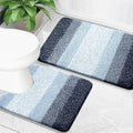 OLANLY Bathroom Rug Set 2 Piece, Soft Absorbent Microfiber Bath Mats and by OLANLY