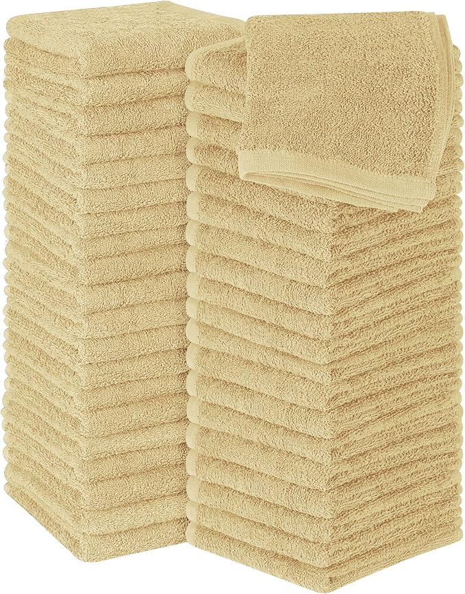Utopia Towels 60 Pack Cotton Washcloths Set, 100% Ring Spun Cotton, Premium by UTOPIATOWELS