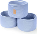 Small Rope Baskets for Storage, Baskets for Gifts Empty, Cute Round Woven Basket by MaxuniTechLife