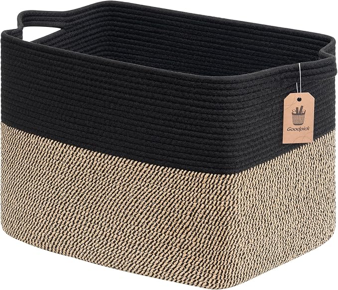 Goodpick Woven Baskets for Organizing, Decorative Toy Baskets Storage Kids by Goodpick