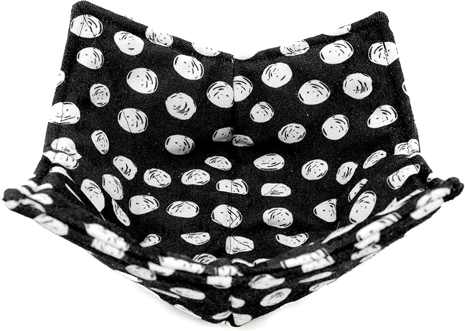 Cotton Microwavable Bowl Cozy, Microwave-Safe Hot Bowl Holders, Soup Bowl Cozy - Image 5