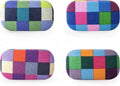 Kikkerland Multi Color Plaid Print Small Travel Portable Compact Organizer Case by KikkerlandDesignInc