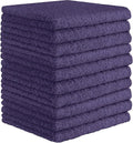 DecorRack 10 Pack 100% Cotton Wash Cloth, Luxurious Soft, 12 x 12 inch Ultra by DecorRack