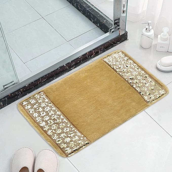 Zahari Home Sinatra Modern Bathroom Rug Classic Luxury Bath Rug Contemporary - Image 3