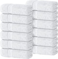 White Classic Luxury Cotton Washcloths 13x13 Inch by WhiteClassic