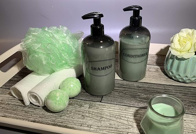Bottiful Home-16 oz Shampoo and Conditioner Refillable Empty Plastic Pump - Image 6