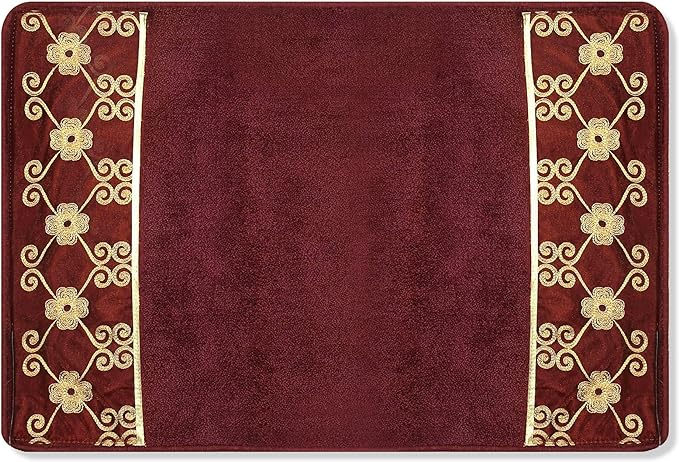 Zahari Home Elegant Rose Classic Bathroom Rug Modern Bath Rug Luxury by ZahariHome