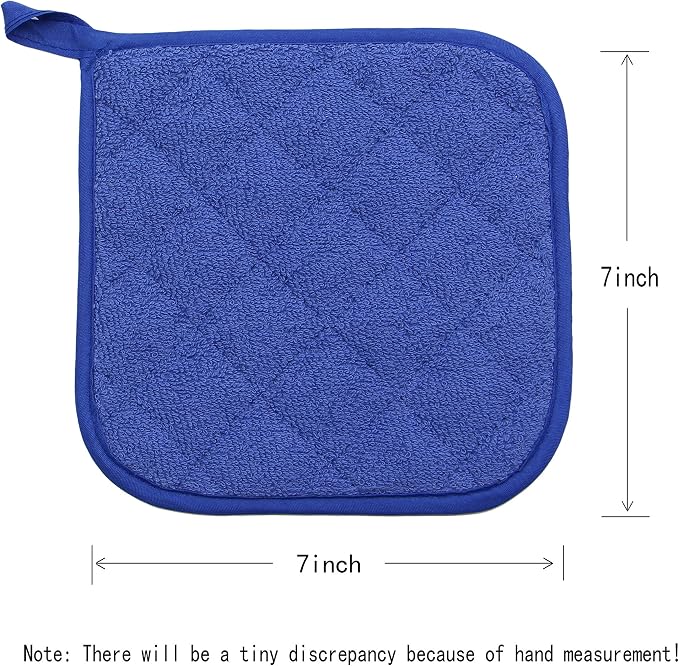 Cotton Pot Holders Cotton Made Machine Washable Heat Resistant Everyday Kitchen - Image 5