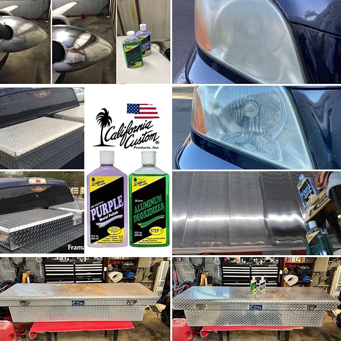 – Purple Metal Polish & Aluminum Deoxidizer Kit, No Silicone, Body Shop Safe - Image 3