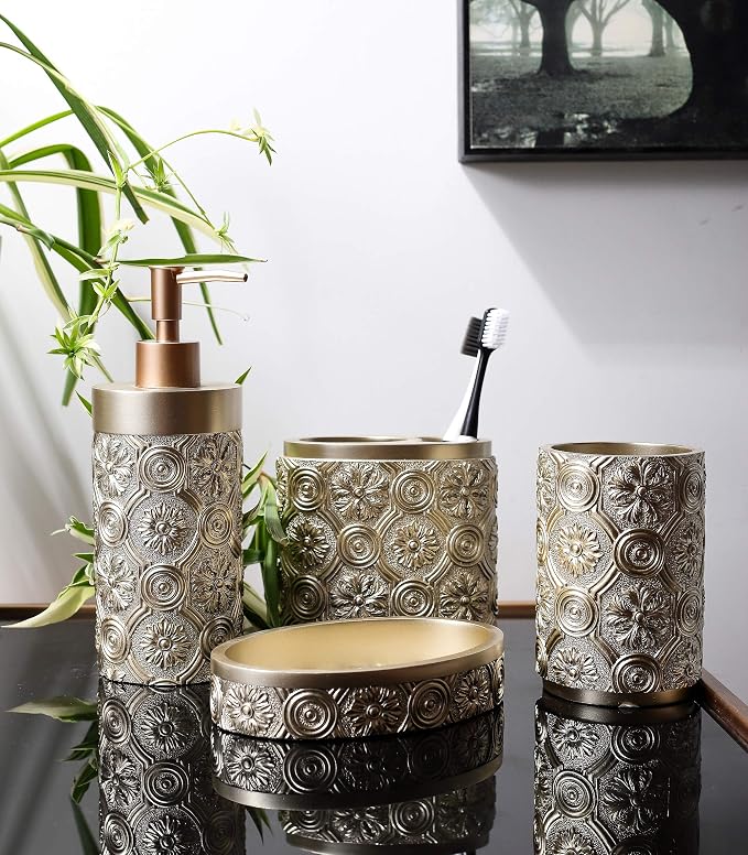 Hymmah Bathroom Accessories Set, Farmhouse Bathroom Decor, Contain Toothbrush - Image 5