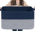 Goodpick Large Blanket Basket 22" x 17" x 12" Woven Storage Baskets by Goodpick