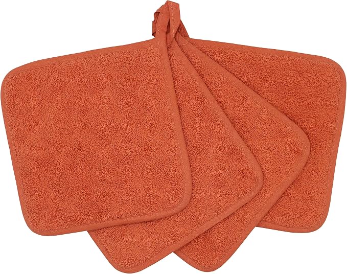 Cotton Pot Holders Cotton Made Machine Washable Heat Resistant Everyday Kitchen - Image 3