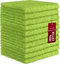 DecorRack 10 Pack 100% Cotton Wash Cloth, Luxurious Soft, 12 x 12 inch Ultra by DecorRack