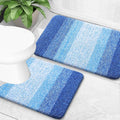 OLANLY Bathroom Rug Set 2 Piece, Soft Absorbent Microfiber Bath Mats and by OLANLY