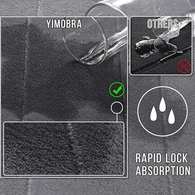 Yimobra U-Shaped Toilet Bath Mat Set 2 Piece - Image 4