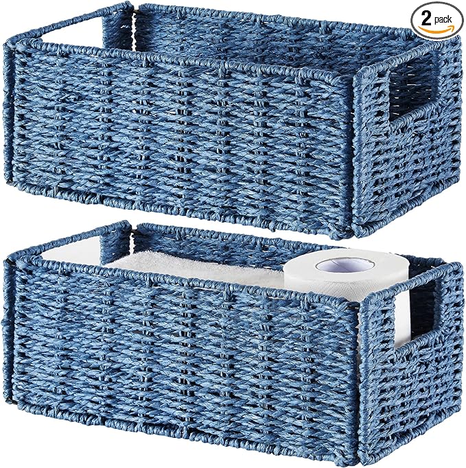 Vagusicc Wicker Storage Basket, Small Storage Baskets by Vagusicc