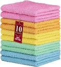 DecorRack 10 Pack 100% Cotton Wash Cloth, Luxurious Soft, 12 x 12 inch Ultra by DecorRack