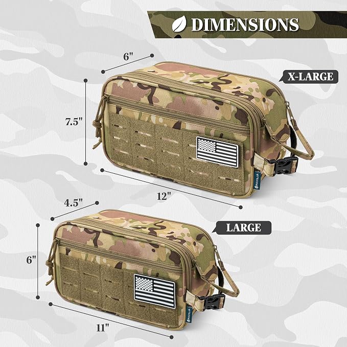 PAVILIA Extra Large Tactical Toiletry Bag - Image 6