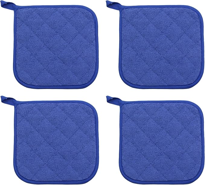 Cotton Pot Holders Cotton Made Machine Washable Heat Resistant Everyday Kitchen - Image 2