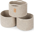 Small Rope Baskets for Storage, Baskets for Gifts Empty, Cute Round Woven Basket by MaxuniTechLife