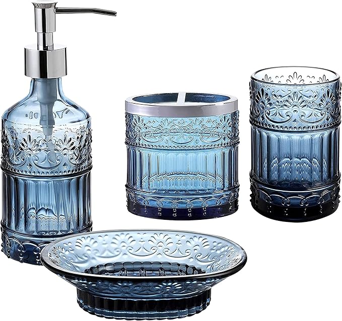 4-Piece Bathroom Accessories Set by WHOLEHOUSEWARES