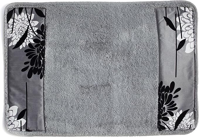 Zahari Home Erica Bathroom Rug Luxury Bath Rug Washable Beautiful Shower Mat by ZahariHome
