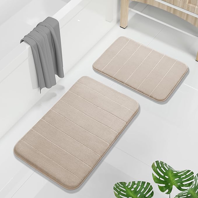 Yimobra Memory Foam Bathroom Rugs Sets 2 Piece by Yimobra