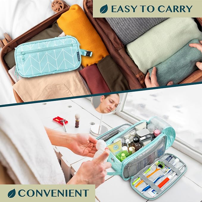 PAVILIA Large Toiletry Bag for Men Women, Mens Travel Bag Toiletries Organizer - Image 7