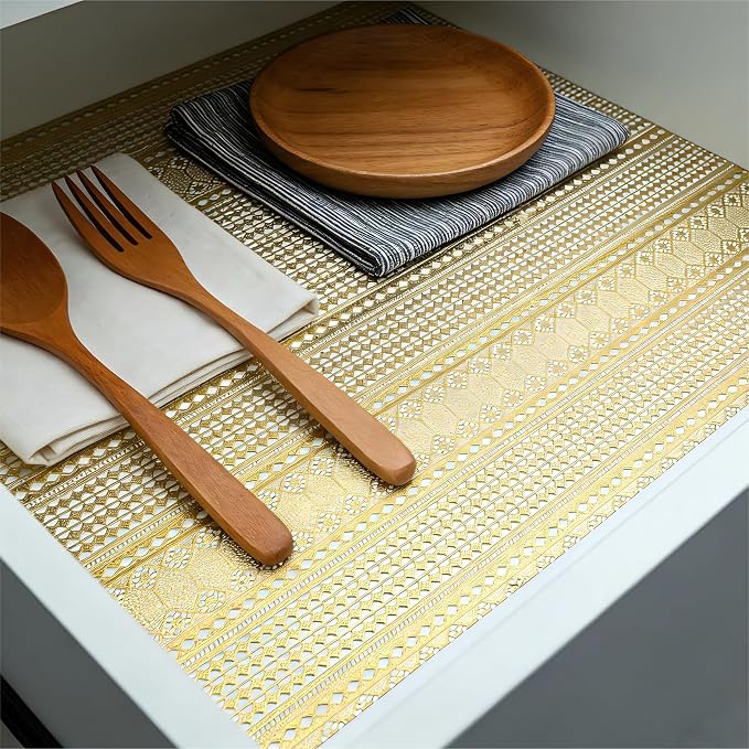Shelf and Drawer Liner for Kitchen Cabinet, Non-Adhesive Waterproof Oil-Proof - Image 2