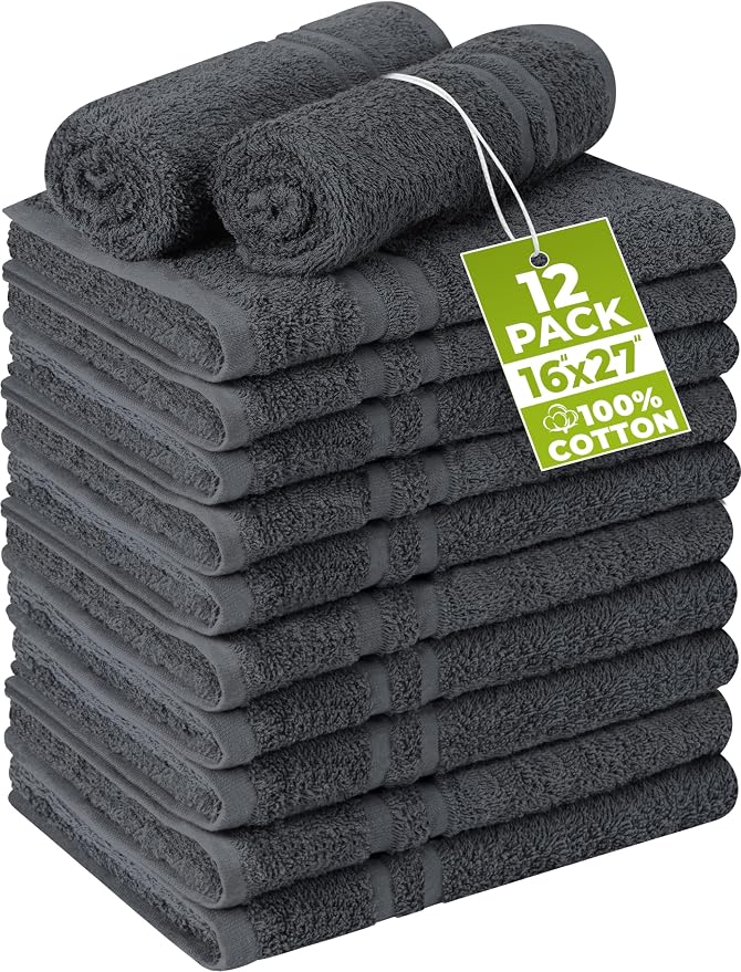 Utopia Towels Cotton Bleach Proof Salon Towel 16 by 27 inches, Bleach Safe Gym by UTOPIATOWELS