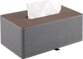 High-end Leather Tissue Box Holder Two Color Matching, Rounded Rectangle Napkin by RHCSZ