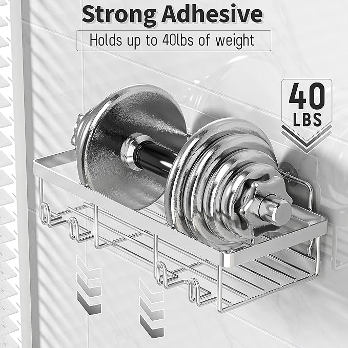 5 Pack Shower Caddy Organizer Rack Shelf - Image 4