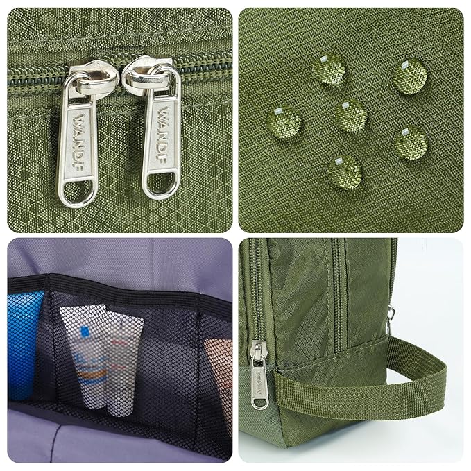 Toiletry Bag for Men Hanging Dopp Kit Water Resistant Shaving Bag Small - Image 4