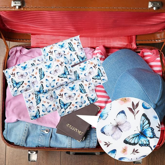 Geyee 50 Packs Tissue Travel Size Facial Paper Napkins Travel Packs Disposable - Image 6