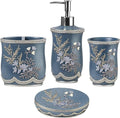 Zahari Home 4pc Capri Bathroom Accessories Sets Modern Classic Soap Dispenser by ZahariHome
