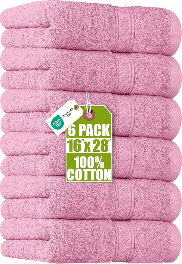 Utopia Towels 6 Pack Premium Hand Towels Set, 16 by 28 inches, 100% Ring Spun by UTOPIATOWELS