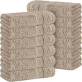 White Classic Luxury Cotton Washcloths 13x13 Inch by WhiteClassic
