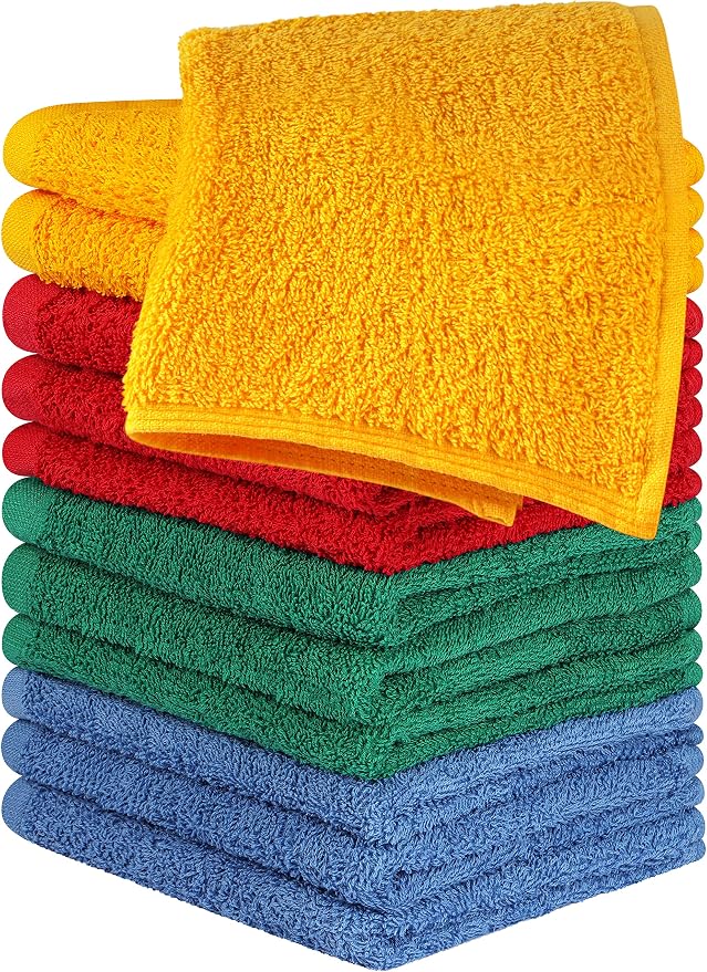 Utopia Towels 12 Pack Cotton Washcloths Set by UTOPIATOWELS