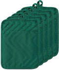 GROBRO7 5Pack Pocket Pot Holders Cotton Heat Resistant Potholder Multipurpose by GROBRO7